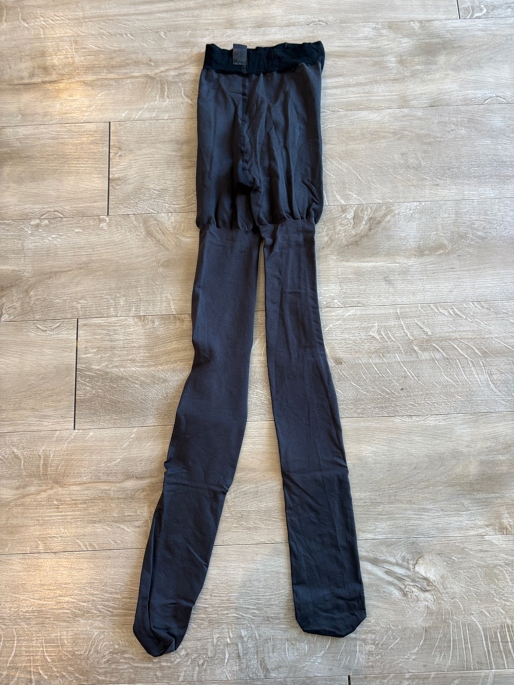 NWT SPANX Black Sheer Leggings with Reinforced Waist Size A
